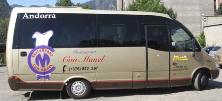 Autobús a Andorra de la compañía Montmantel
